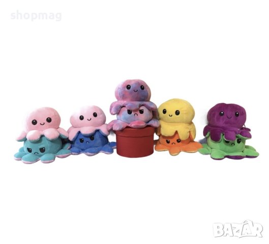 Обръщаемо плюшено октоподче, снимка 7 - Плюшени играчки - 40493377