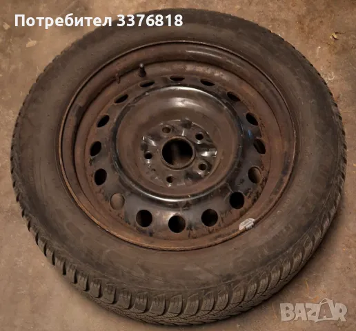 4бр. зимни гуми Goodyear 205/60 R16 със джанти за Toyota