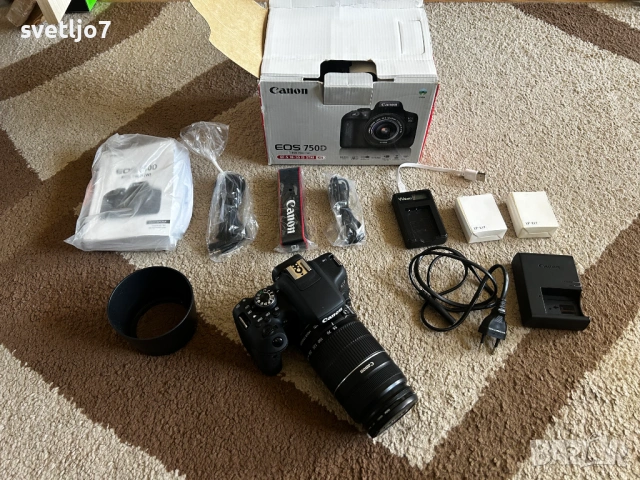 Canon EOS 750D + обектив EF-S 55-250mm IS II