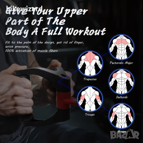 Приставки за кабелни машини V-образна дръжка НОВА, снимка 3 - Фитнес уреди - 53168338