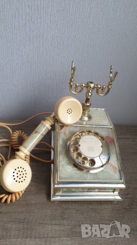 Стар италиански телефон от оникс, снимка 6 - Антикварни и старинни предмети - 44368804
