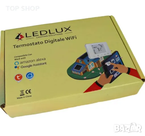 Интелигентен цифров програмируем WiFi термостат за газов/воден котел Работи с Alexa и Google, снимка 8 - Друга електроника - 48926912