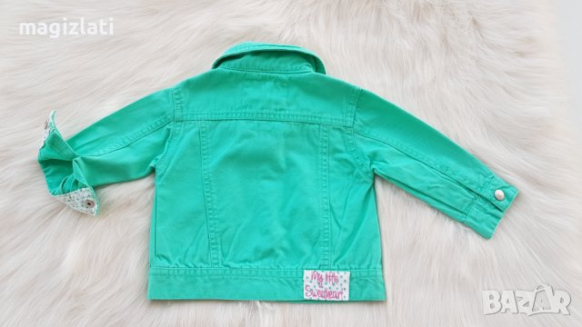 Бебешко дънково яке 6-9 месеца , снимка 2 - Бебешки якета и елеци - 42289652