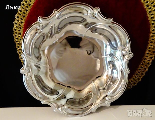 Посребрена фруктиера,съд за сервиране 26 см. 