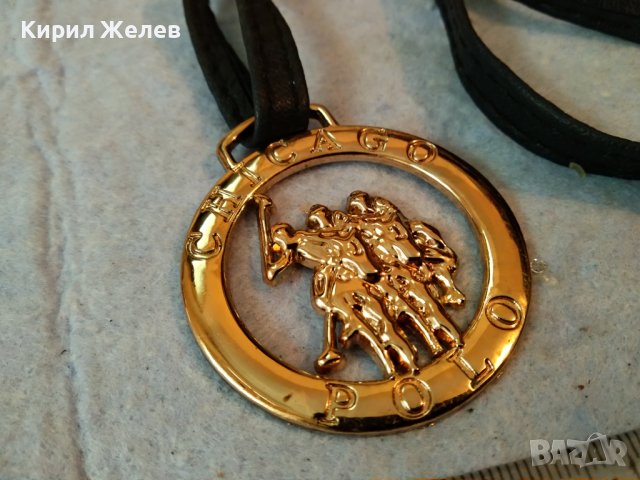 CHICAGO POLO КОЛЕКЦИОНЕРСКА РЯДКА ПОЗЛАТЕНА ЕМБЛЕМА ВИСУЛКА на КЛУБ по СПОРТ ПОЛО в ЧИКАГО САЩ 20914, снимка 8 - Колекции - 41860628