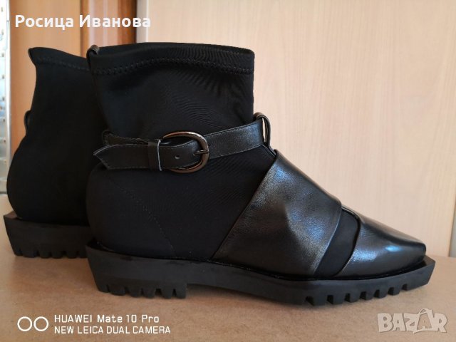 Боти неопрен и кожа, снимка 2 - Дамски боти - 38805417