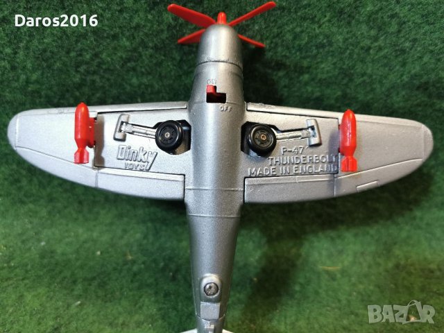 Колекционерски метален самолет на Dinky toys P47 tunderboult , снимка 9 - Колекции - 40023496