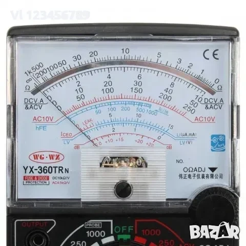 Мултиметър Yx-360tr N мултитестър мултисет комбиниран уред , снимка 3 - Други инструменти - 53838221