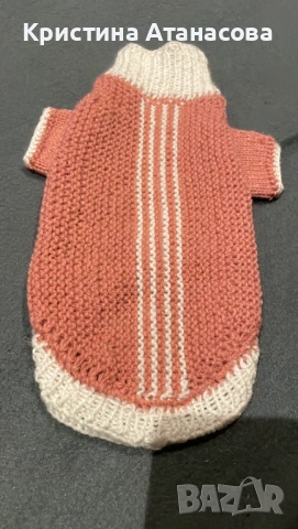 Дрешка за куче ръчно плетена, снимка 4 - За кучета - 53057061