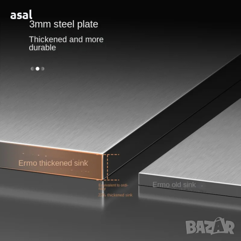 Висококачествена мултифункционална кухненска мивка в цвят инокс, снимка 8 - Мивки - 44730494