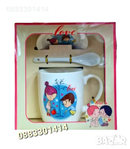 Детски комплект Чаша, Чинийка и лъжичка 