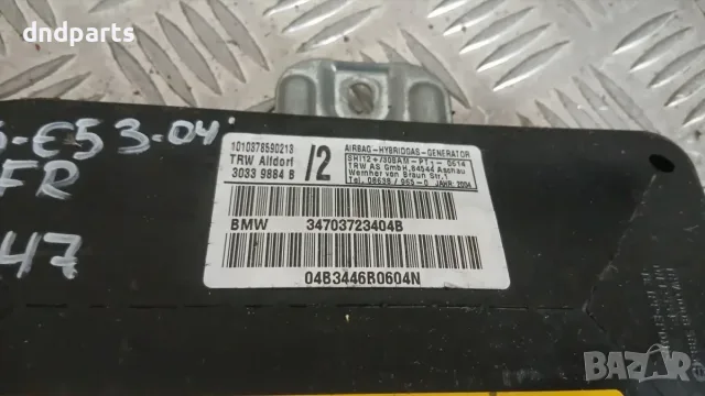 Airbag врата BMW X5 E53 2004 (преден десен) 34703723404B 30339884B X5 (E53) (1999-2006), снимка 2 - Части - 55780817