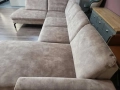 ПРОМОЦИЯ!!! Светло кафяв/бежов П-образен ъглов диван от плат LS701521, снимка 10