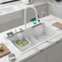 Умна кухненска мивка с изтеглящ се кран - LED дисплей, водопад и филтрирана вода, снимка 1