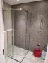 Душ кабина от закалено прозрачно стъкло с плъзгащи механизми, снимка 3
