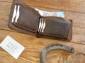 Ръчно изработен мъжки кожен портфейл , снимка 5