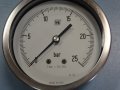 Манометър Nuova Fima Ф 100, 25 bar, снимка 2