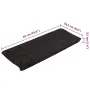vidaXL Самозалепващи стелки за стълби, 15 бр, 65x24,5x3,5 см, антрацит, снимка 9