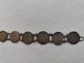 Стара сребърна гривна от монети, снимка 4