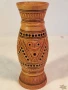 дървена ваза дърворезба ръчна изработка 26/3, снимка 1