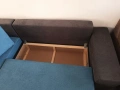 Нов ъглов диван с функция сън, снимка 4