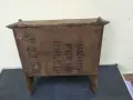 Старинно дървено шкафче за стена, снимка 10