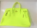 италянска чанта от естествена кожа тип Hermes , снимка 3