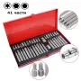 Комплект битове/накрайници за гедоре 1/2" и 3/8" - 40 броя, снимка 1