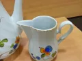 Стар български порцелан чайник заханица латиера , снимка 9