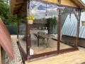 Ветроупорни завеси кристал PVC прозрачен винил прегради найлон барбекю тенти шатри навеси , снимка 4