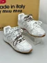 висококачествени дамски маратонки от естествена кожа miu miu new balance, снимка 2