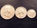Half,Quarter & Dime-USA-1952г.Сребро!, снимка 1