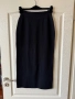 Нова дълга черна елегантна пола с цепка мерино Long Usland , снимка 5
