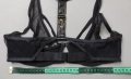 75В черен сутиен от еко кожа и прозрачна мрежа, снимка 8