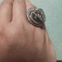 Сребърен пръстен (176), снимка 10