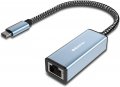 Benfei USB Type-C (Thunderbolt 3) към RJ45 Gigabit Ethernet LAN, Realtek RTL8153, снимка 1