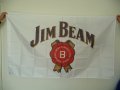 Jim Beam знаме флаг Джим Бийм бърбън уиски реклама бяло лед , снимка 2