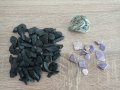 Лот минерали:чароит,шунгит и серпентин, снимка 1 - Колекции - 42004423