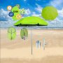 Плажни чадъри алуминий с 2г.гаранция 200см. на склад-син,оранж,зелен.спици от фибростъкло, снимка 1 - Градински мебели, декорация  - 39857352