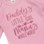 Бебешко памучно боди Розово Daddy's & Mama's S_1245574, снимка 2