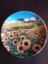 Декоративна порцеланова чиния с пейзаж , снимка 1 - Колекции - 44734814
