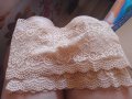 Ново!Бежови жартиерки със силикон за бедра, снимка 5