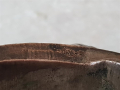 Огромна Възрожденска сребърна 1860 гривна рогатка запазена, снимка 9