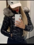 Moncler Дамско Лачено Зимно Яке С Естествен Пух На Качулката Монклер - 3 Цвята Код W.S.O.12, снимка 4