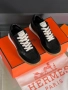 Hermes Дамски Черни Маратонки👟Дамски Спортни Обувки В Черен Цвят Хермес Код E1058, снимка 5