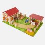 Mini Matters toys дървена ферма wooden farmhouse , снимка 1 - Конструктори - 41785184