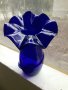 Разкошна голяма синя ваза - без забележки, снимка 1 - Антикварни и старинни предмети - 35673793