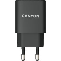 Зарядно за телефон, адаптер CANYON H-20, 1xUSB Type-C, Черен SS30218, снимка 2 - Оригинални зарядни - 40040035