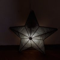 Стара лампа под формата на звезда 32см диаметър, снимка 8 - Други ценни предмети - 41547775