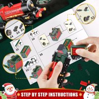 Нов комплект строителна играчка Влак Танк Самолет за деца 3 в 1 Подарък, снимка 3 - Образователни игри - 39345495